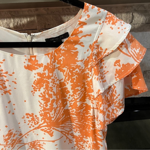 Rachel Zoe size 6 Ines Silk sheath dress with tiered sleeve and skirt - Picture 6 of 15